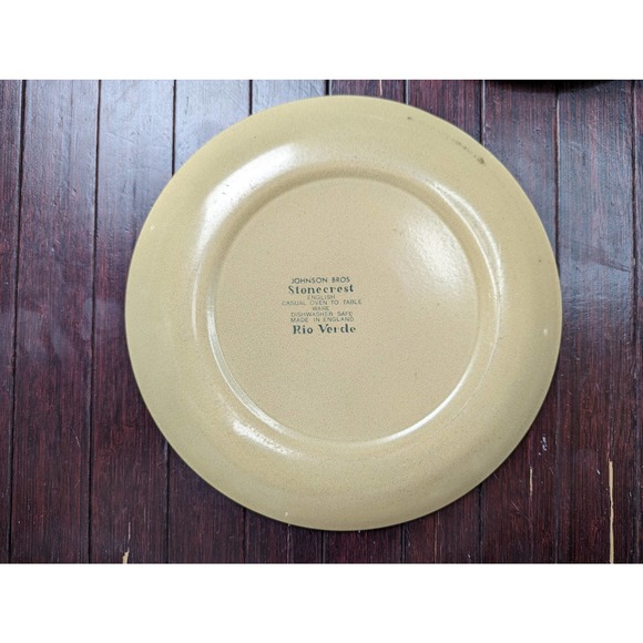 Vintage 70's MCM Stonecrest Rio Verde Plate Johnson Bros Made in England 10.75" - Picture 10 of 16